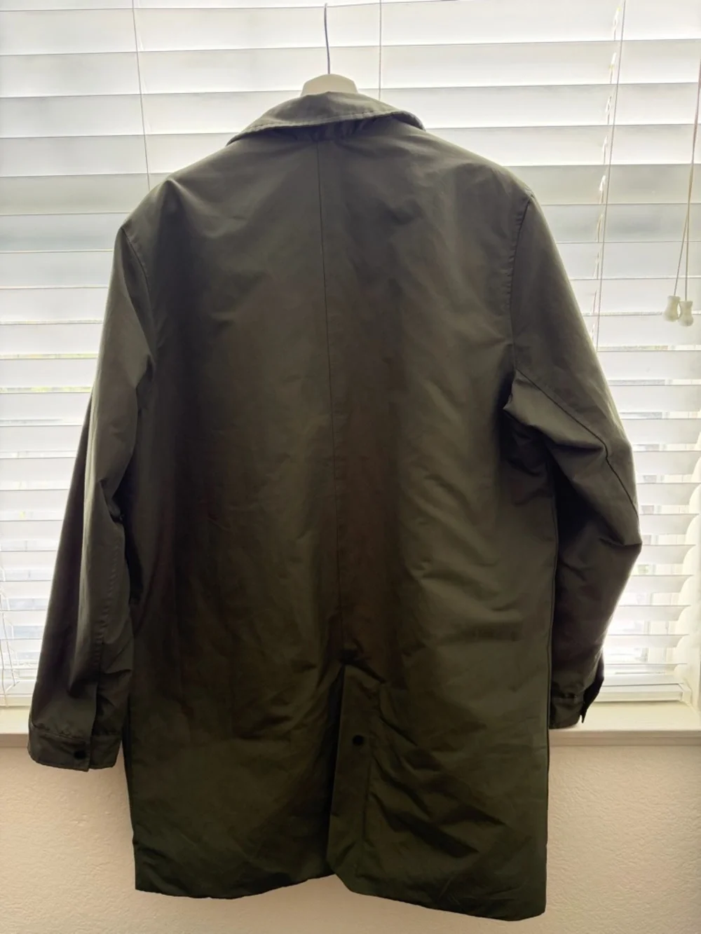 Herschel Supply Company Olive Trench Coat with Classic Collar - Picture 7 of 14